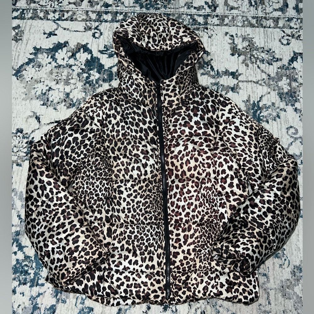 Leopard Print Puffer